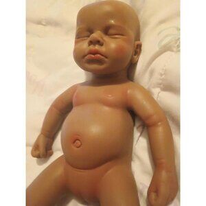 🆕18Inch Realistic Full Body Silicone Reborn tan Baby Girl Sleeping Reborn Dolls